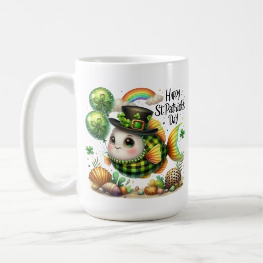 ラッキーフィッシュ セントパトリックデー コーヒーマグカップ (左)