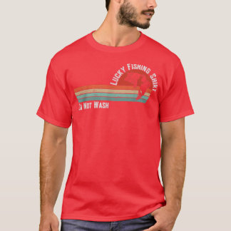 ラッキーフィッシングドゥウォッシュヴィンテージ魚釣り2357 Tシャツ