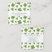 ラッキーフォーリーフクローバースクエア名刺 スクエア名刺 (正面/裏面)