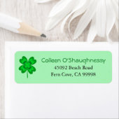 ラッキーフォーリーフクローバーセントパトリックの日シャムロック ラベル (インサイチュ)