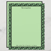 ラッキーフォーリーフクローバーチャームパーソナライズ (正面/裏面)