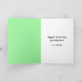 ラッキーフォーリーフクローバーハッピーセントパトリックスの日 シーズンカード (内部)