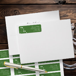 ラッキーフォーリーフクローバーブライダルシャワーアドレス ラベル