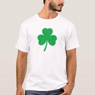 ラッキーフォーリーフクローバーユニセックスティー女性男性 Tシャツ