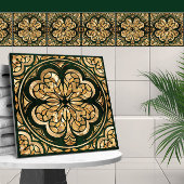 ラッキーフォーリーフクローバーラグジュアリー タイル