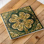 ラッキーフォーリーフクローバーラグジュアリー タイル