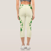 ラッキーフォーリーフクローバーレギンス カプリレギンス (裏面)