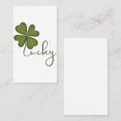 ラッキーフォーリーフクローバー 名刺 (正面/裏面)