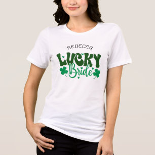 ラッキーブッカスタムド – セントパトリックの日結婚の長さ トライブレンドTシャツ