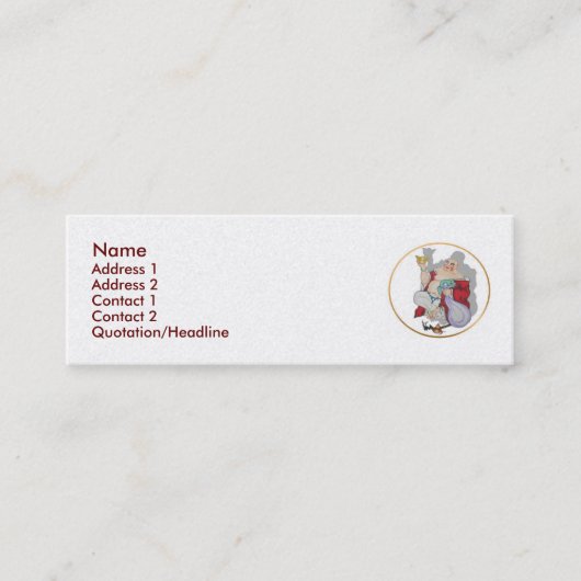 ラッキーブッダ名刺 スキニー名刺 (正面)