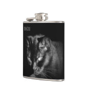 ラッキーブラックキャットがニップを欲しがる フラスク (左)