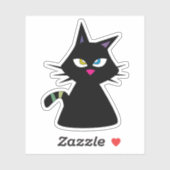 ラッキーブラックキャット シール (シート)