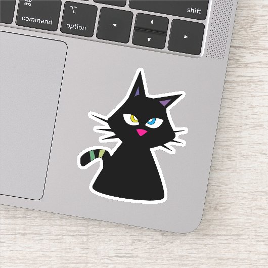 ラッキーブラックキャット シール (詳細)