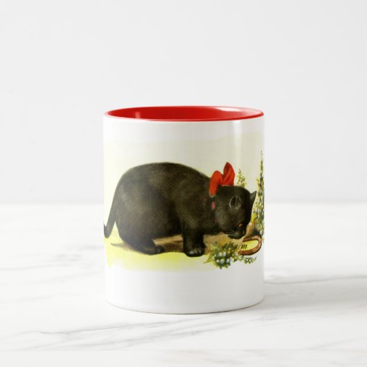 ラッキーブラックキャット ツートーンマグカップ (中央)