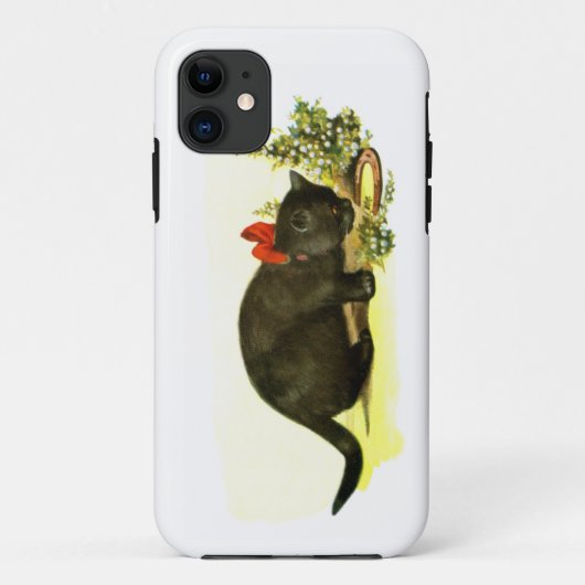 ラッキーブラックキャット Case-Mate iPhoneケース (裏面)
