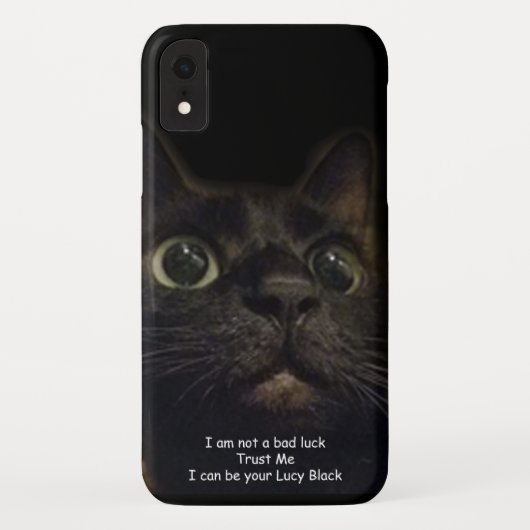 ラッキーブラックキャット Case-Mate iPhoneケース (裏面)