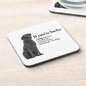 ラッキーブラックラボ コースター (左側)