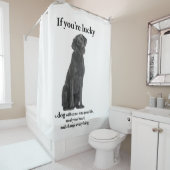 ラッキーブラックラボ シャワーカーテン (インサイチュ)