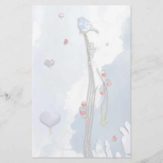 ラッキーブルーバード！ 便箋 (正面)