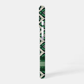 ラッキープレイドクローバーパターン iPhone 16ケース (左側面)