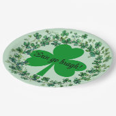ラッキープレートのためのアイルランドのテーマお祝い ペーパープレート (アングル)