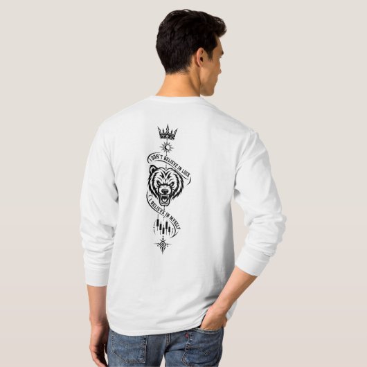 ラッキーベアバックプリント Tシャツ (裏面フル)