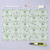ラッキーベビーSt patricks dayグリーンクローバー 薄葉紙 (クラフト)