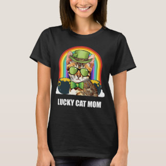 ラッキーベンガルキャットママSt patricks day Tシャツ