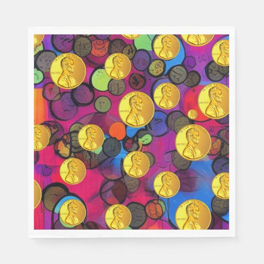 ラッキーペニー スタンダードランチョンナプキン (正面)