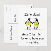 ラッキーペンギンアート ポストカード (正面/裏面)