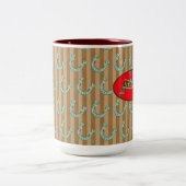 ラッキーホフ – コーヒー、ティーマグカップ ツートーンマグカップ (中央)