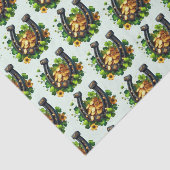 ラッキーホースシューと金ゴールドコインのパターン 薄葉紙 (詳細)