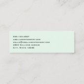 ラッキーホースシューと金ゴールドコイン聖パトリックの日 スキニー名刺 (裏面)