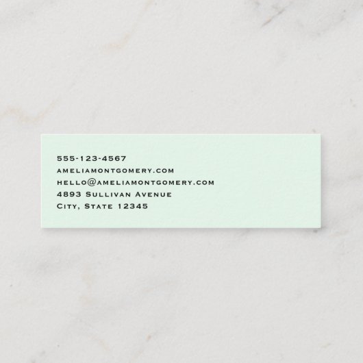 ラッキーホースシューと金ゴールドコイン聖パトリックの日 スキニー名刺 (裏面)