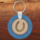 ラッキーホースシューウエスタンキーチェーン キーホルダー (正面)
