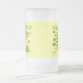 ラッキーホースシューシャムロック フロストグラスビールジョッキ (中央)