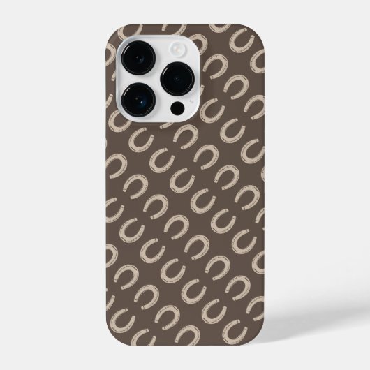 ラッキーホースシューズエクエストリアン iPhoneケース (裏面)