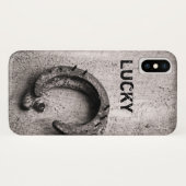 ラッキーホースシューズヴィンテージ西セピア写真 Case-Mate iPhoneケース (裏面(横))
