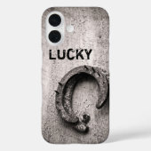 ラッキーホースシューズヴィンテージ西セピア写真 Case-Mate iPhoneケース (裏面)