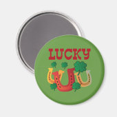 ラッキーホースシューズ マグネット (正面/裏面)