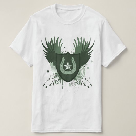 ラッキーホースシューズ。hi-fi。 tシャツ (デザイン正面)