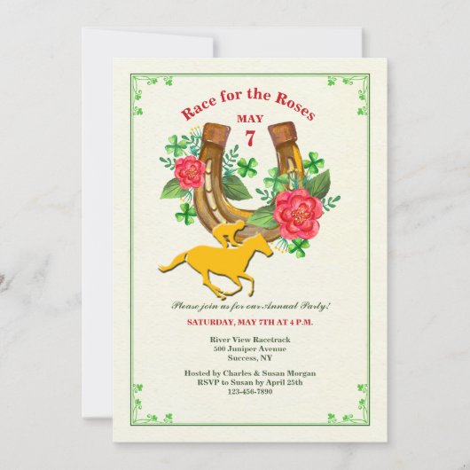 ラッキーホースシュー招待状 招待状 (正面)