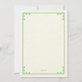 ラッキーホースシュー招待状 招待状 (裏面)