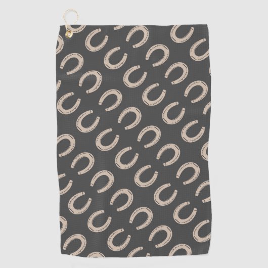 ラッキーホースシュー ゴルフタオル (正面)