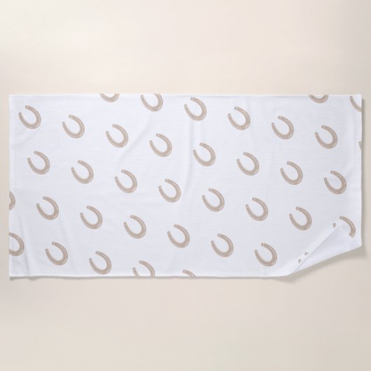 ラッキーホースシュー ビーチタオル (正面)