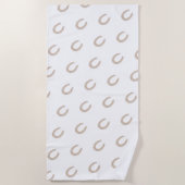 ラッキーホースシュー ビーチタオル (正面)