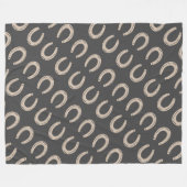 ラッキーホースシュー フリースブランケット (正面(横))