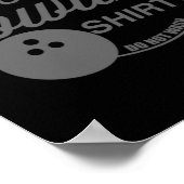 ラッキーボーリングを洗わないおもしろい引用文のためのボウリングをする人、 クリケットの投手 ポスター (角)