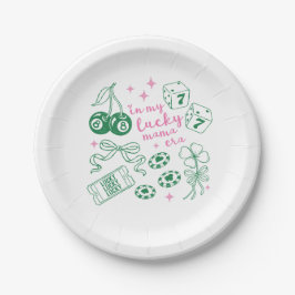 ラッキーママの時代に Pink & Green St Patricks Day ペーパープレート