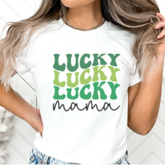 ラッキーママレトロサンパトリックの日 Tシャツ